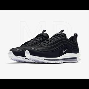 Nike Air Max 97 Running Shoes Sneakers Black White 921826-001 Mens Size 8.